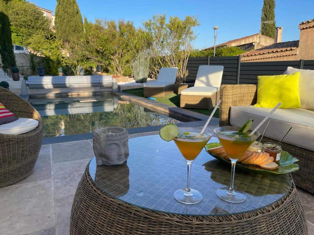 Casa Amor & Spa, Appartement Suite Jacuzzi & Piscine Chauffee Montfort-sur-Argens Eksteriør billede