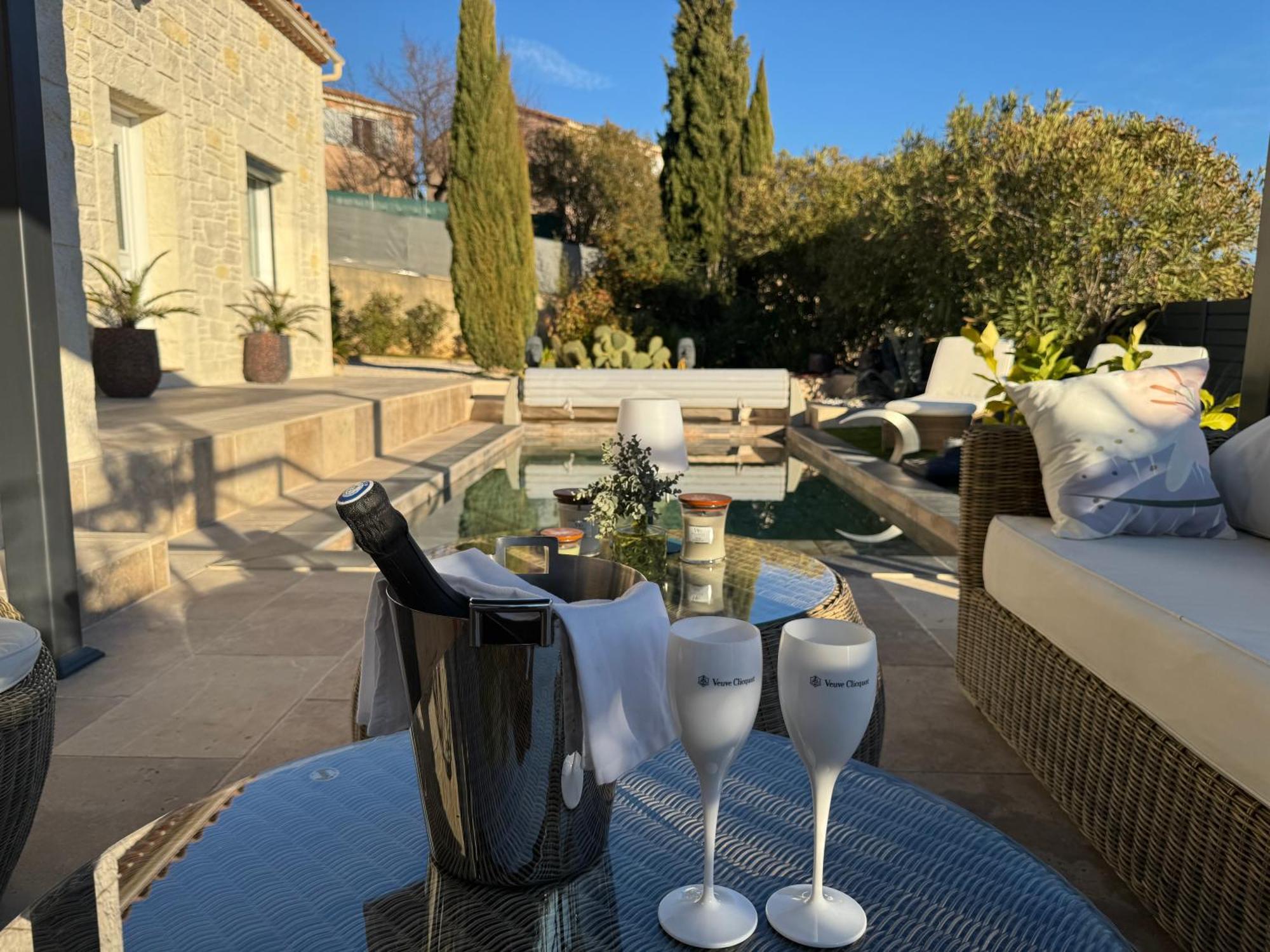 Casa Amor & Spa, Appartement Suite Jacuzzi & Piscine Chauffee Montfort-sur-Argens Eksteriør billede